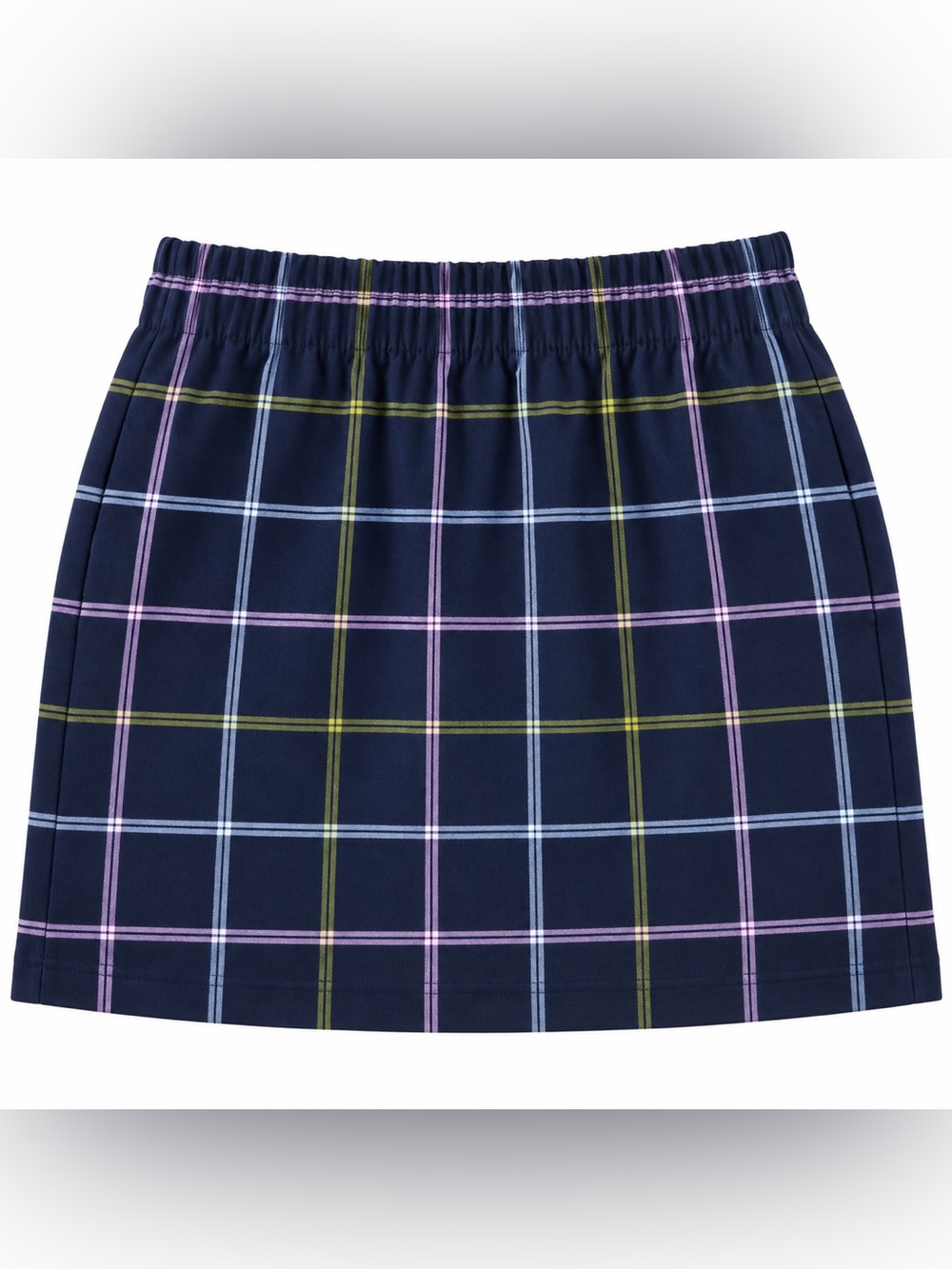 J. Crew Factory Plaid Wool Sidewalk Skirt – Navy Multi 💙 - Picture 3 of 3